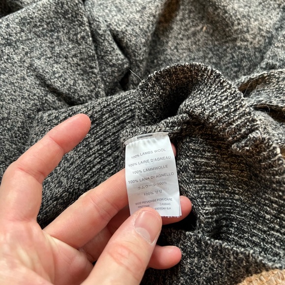 J. Crew Lambswool Grey Merle Sweater | Medium - Picture 3 of 4